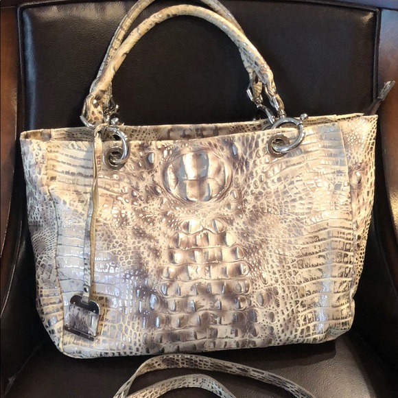 claudia firenze Handbags - Claudia Firenze Metallic Croc Style Bag